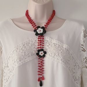 Beautiful Beaded Floral Necklace
